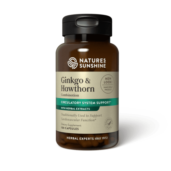 Ginkgo & Hawthorn (100 kaps.) Nature's Sunshine NSP